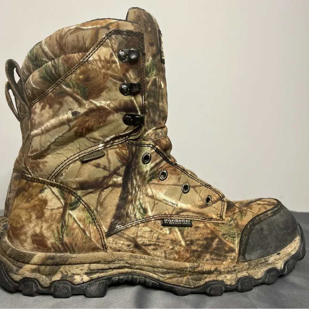 Red Wing Boots Irish Setter Mens 13 Hunting Waterproof READ Description Gorerex - Picture 16 of 16